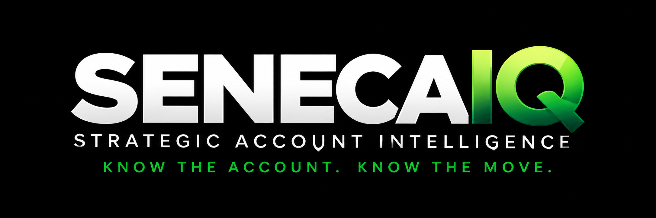 SenecaIQ — Strategic Account Intelligence. Know the account. Know the move.